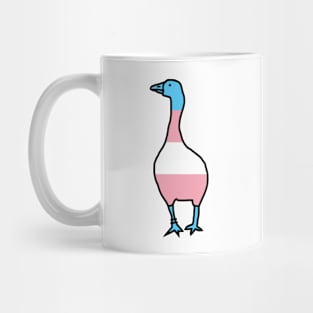 Small Transgender Pride Flag Goose Mug